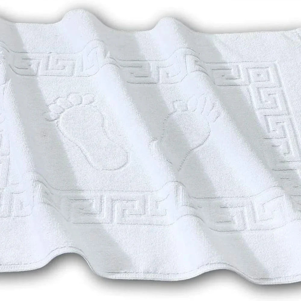 Covoraș de baie premium, 100% bumbac egiptean alb, 50 x 70 cm