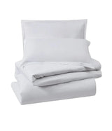 Set 10 lenjerii pat matrimonial, 2 persoane, percale, bumbac 100%, 4 piese, alb, HRC5
